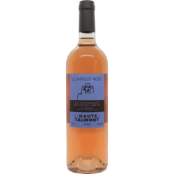 Merlot rosé 2024, rosé les hauts de Talmont, vin tranquille entre amis